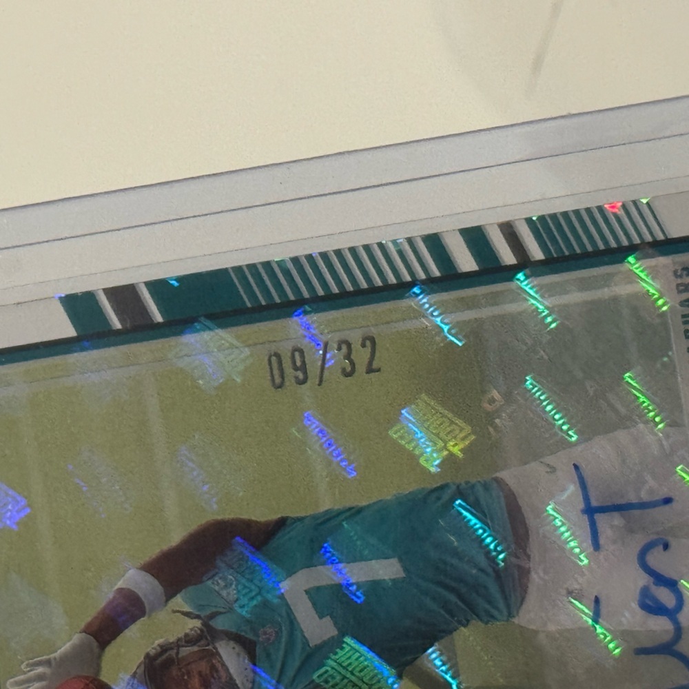 🏈 2024 Brian Thomas Jr. Clearly Donruss Rated Rookie Auto RR Logo #9/32 Jaguars - Picture 2 of 2